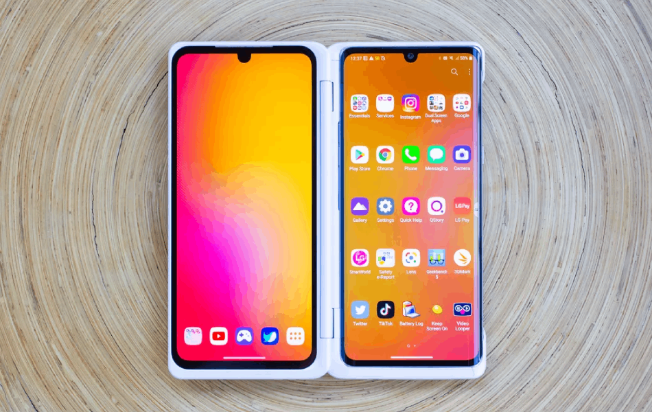 Smartphone LG Velvet Ambientado